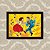 Quadro Decorativo 23x33cm Nerderia e Lojaria dancing retro preto - Imagem 1