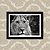 Quadro Decorativo 23x33cm Nerderia e Lojaria lio black white preto - Imagem 1