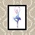 Quadro Decorativo 33x43cm Nerderia e Lojaria ballet space preto - Imagem 1