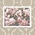 Quadro Decorativo 33x43cm Nerderia e Lojaria floral preto - Imagem 1