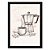 Quadro Decorativo 33x43cm Nerderia e Lojaria graos cafe maquina preto - Imagem 1