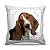 Almofada 45 x 45cm  Nerderia e Lojaria dog bassethound colorido - Imagem 1