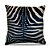 Almofada 45 x 45cm  Nerderia e Lojaria zebra azul colorido - Imagem 1