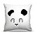 Almofada 45 x 45cm  Nerderia e Lojaria panda minimalista colorido - Imagem 1