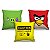 Combo de almofadas 45 x 45 cm (3und.) Nerderia e Lojaria angry bird 01 colorido - Imagem 1