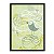 Quadro Decorativo 33x43cm Nerderia e Lojaria passarinhos verdes preto - Imagem 1
