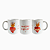 Caneca de Porcelana Dois Corações um só Amor - Imagem 1