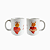 Caneca de Porcelana Dois Corações um só Amor - Imagem 2