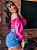 Short Jeans Color Block - Imagem 2
