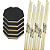 5 Pads de Estudo 7'' Stroke Pads S07 + 5 Pares de Baquetas - Imagem 1