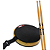 Kit Pad 6'' p/ Perna StrokePadsS02 +Baqueta Spanking Gold 2B - Imagem 1
