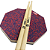 Pad 9'' DuplaFace P08 Stroke Pads + Baqueta Pro Fire 2B PM - Imagem 1