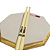 Pad de Estudo 10'' Stroke Pads R02 + Baqueta ProFire 5A PM - Imagem 1