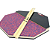 Pad 14'' Tripla Face Stroke Pads J10 + Baquetas Pro Fire 5A - Imagem 1