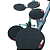 Bateria de Estudos 9 Peças Stroke Pads BAT05 (EVA Preto 7mm) - Imagem 5