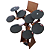 Bateria de Estudos Stroke Pads 9 Peças BAT06 em Madeira (Modelo Econômico) - Imagem 4