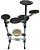 Bateria de Estudos 6 Peças Stroke Pads BAT02 + Pedal de Bumbo + Par de Baquetas - Imagem 5