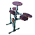 Bateria de Estudos Stroke Pads 6 Peças BAT03 + Par de Baquetas - Imagem 4