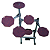 Bateria de Estudo Stroke Pads 6 Peça BAT03 + Pedal de Bumbo + Par de Baquetas - Imagem 2