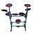 Bateria de Estudo Stroke Pads 9 Peças BAT04 + Pedal de Bumbo + Par de Baquetas - Imagem 5