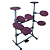 Bateria de Estudos Stroke Pads 9 Peças BAT04 + Par de Baquetas - Imagem 4