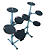 Bateria de Estudo Stroke Pads 9 Peças BAT05 + Pedal de Bumbo + Par de Baquetas - Imagem 4