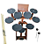 Bateria de Estudo Stroke Pads 9 Peças BAT06 + Par de Baquetas - Imagem 1