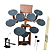 Bateria de Estudo Stroke Pads 9 Peças BAT06 + Pedal de Bumbo + Par de Baquetas - Imagem 1