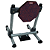 Pad Praticável de Bumbo Stroke Pads B01 + Pad 6'' Dupla Face p/ Perna S02P - Imagem 5