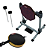 Pad Praticável de Bumbo Stroke Pads B01 + Pad 6'' Dupla Face P/ Perna S02 - Imagem 1