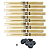 Kit 10 Pares Baqueta Pro Fire 5A PM + Brinde Kit Base Pratos - Imagem 1