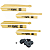 Kit 10 Baquetas ProFire PM: 5 Pares 5B +5 Pares 2B (+Brinde) - Imagem 1