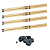 Kit 4 Pares Baqueta Pro Fire 5B Ponta Nylon (+ Brinde) - Imagem 1