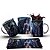 Caneca Xícara Personalizada Liga da Justiça Cerâmica 325ml - Imagem 11