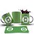 Caneca Xícara Personalizada Lanterna Verde Cerâmica 325ml - Imagem 10