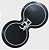 Pad Duble Kick Gel Poliester Preto - LHD DRUMHEAD - Imagem 1