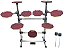 Bateria Praticável De Estudo Stroke Pads 9 Peças (Vermelha) - Imagem 1