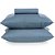 Jogo de Cama Karsten Matiz 150 Fios 3 Peças Queen Azul - Imagem 1
