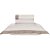 Jogo de Cama Karsten Duo 180 Fio 4 Pc Solteiro Branco Marrom - Imagem 1