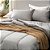 Jogo de Cama Karsten Duo 180 Fio 4 Pc Solteiro Branco Marrom - Imagem 3