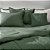 Jogo de Cama Karsten Royal 180 Fios 3 Peças Casal Verde - Imagem 3