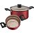 Cuscuzeira Tramontina Turim Vapor 16cm Antiaderente Vermelho - Imagem 2