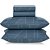 Jogo de Cama Karsten Isac 160 Fios 4 Peças Queen Azul - Imagem 1