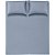 Jogo de Cama Karsten Matiza 160 Fios 3 Peças Casal Azul - Imagem 2