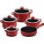 Jogo de Panela Ceraflame Twist 5 Peças Vermelho Pomodoro - Imagem 1