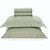 Jogo de Cama Karsten Bossa 300 Fios 4 Peças Casal Verde - Imagem 1