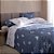 Jogo de Cama Buddemeyer Camelias 180 Fios 4 Peças Queen Azul - Imagem 5