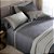 Jogo de Cama Buddemeyer Gavin 200 Fios 4 Peças King Azul - Imagem 4