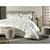 Jogo de Cama Karsten Florata 200 Fios 4 Peças Casal Branco - Imagem 4