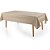 Toalha de Mesa Karsten Lesier Jacquard 180x270 Bege - Imagem 1